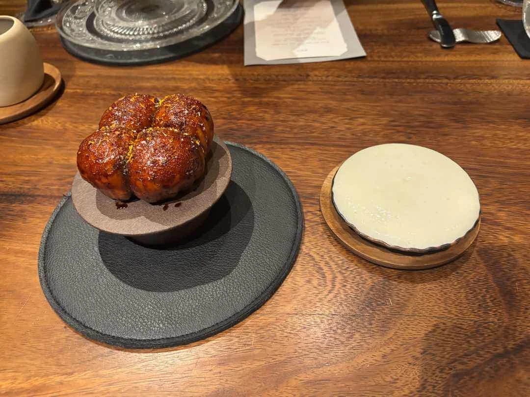 Milk bread and aged kesong puti