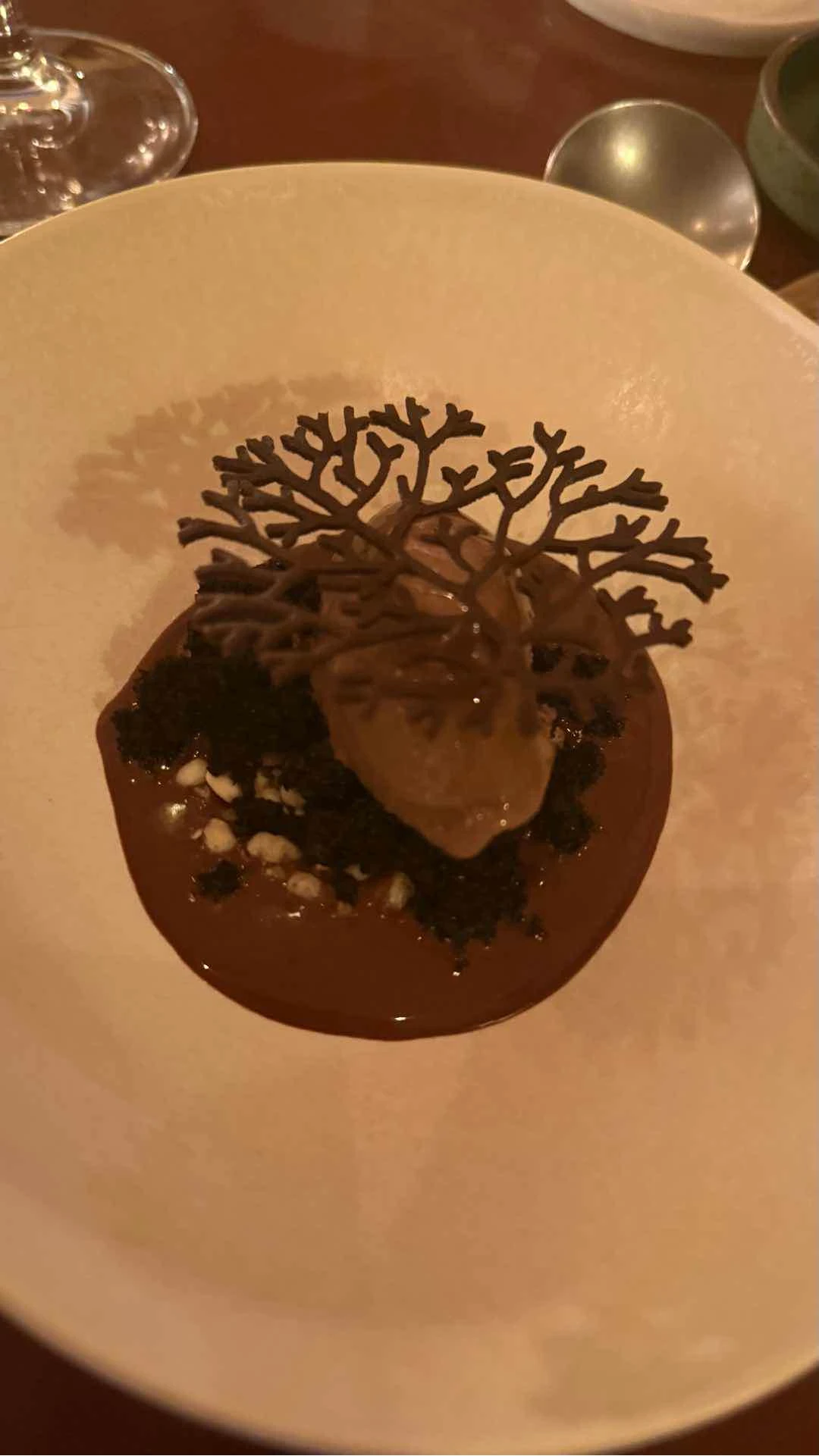 Valentines serving of choco