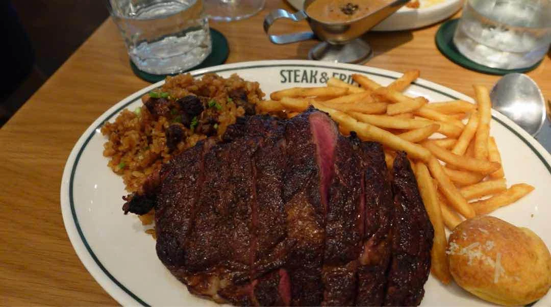 I think this was the ribeye of Steak & Frice