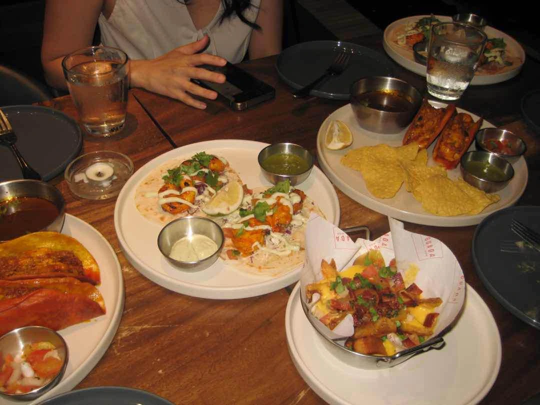 Beef Birria and Shrimp Tacos
