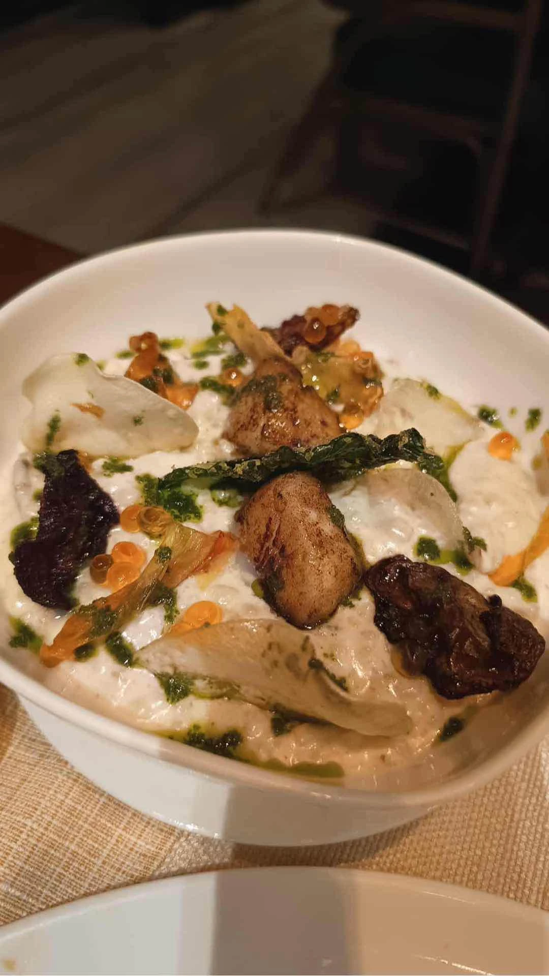 Seared Scallops with Mushrooms and Adlai Risotto of Casa Buenas