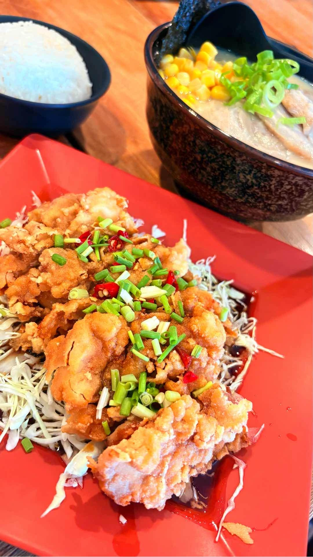 Chicken Katsu and Tonkotsu Chashumen