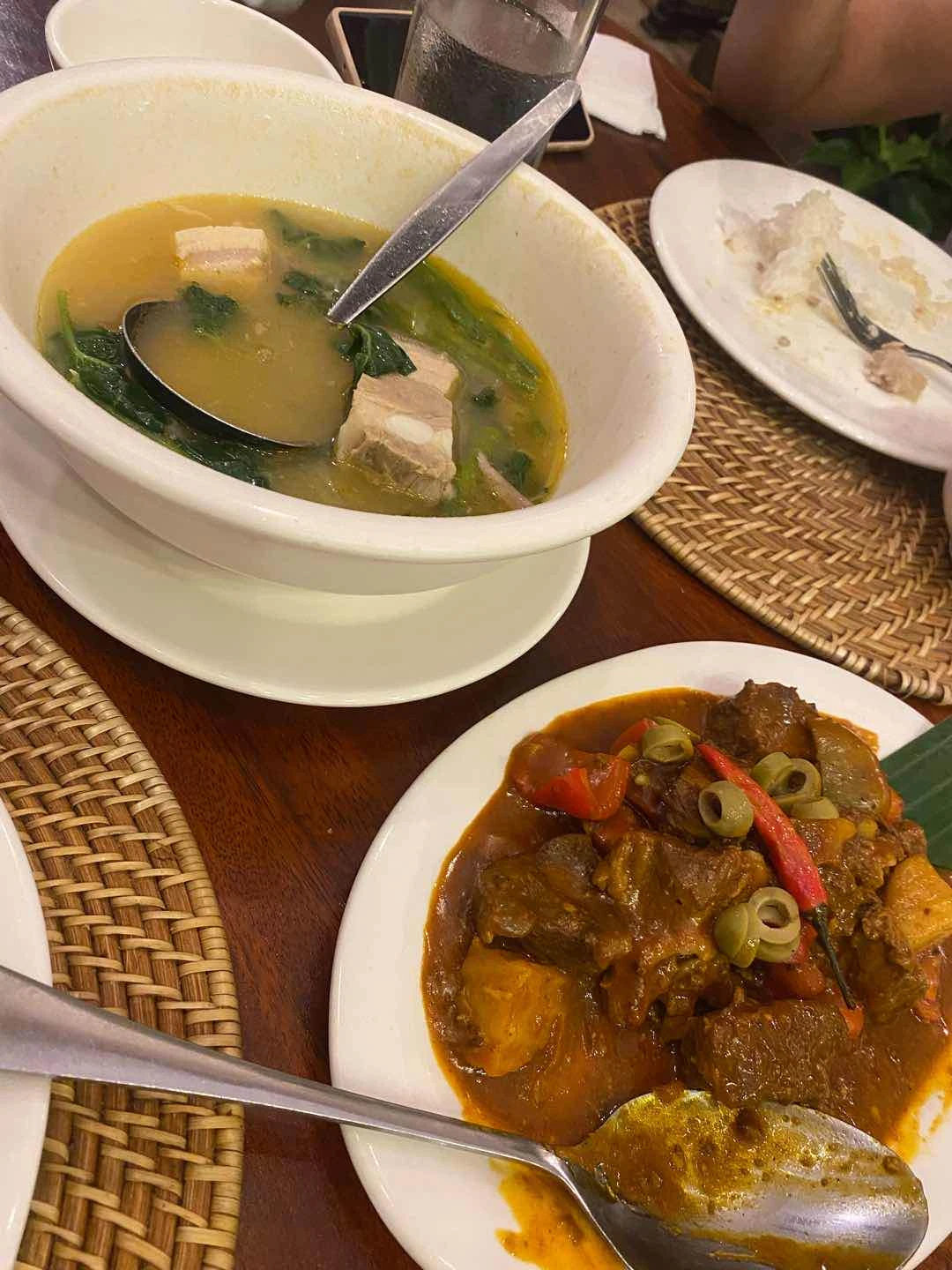 Sinigang and caldereta