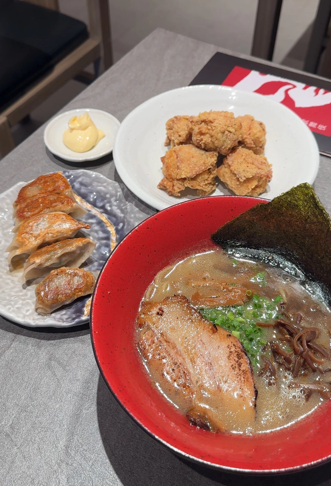 tonkatsu ramen + gyoza