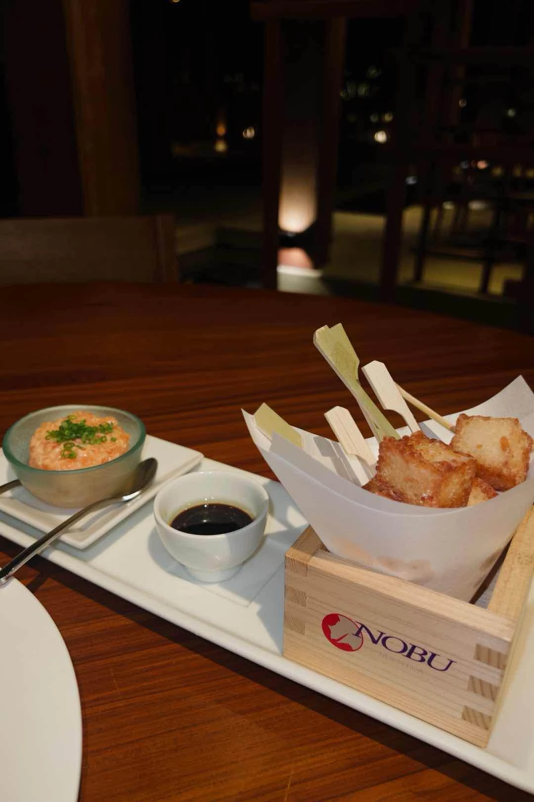 spicy salmon crispy ricr