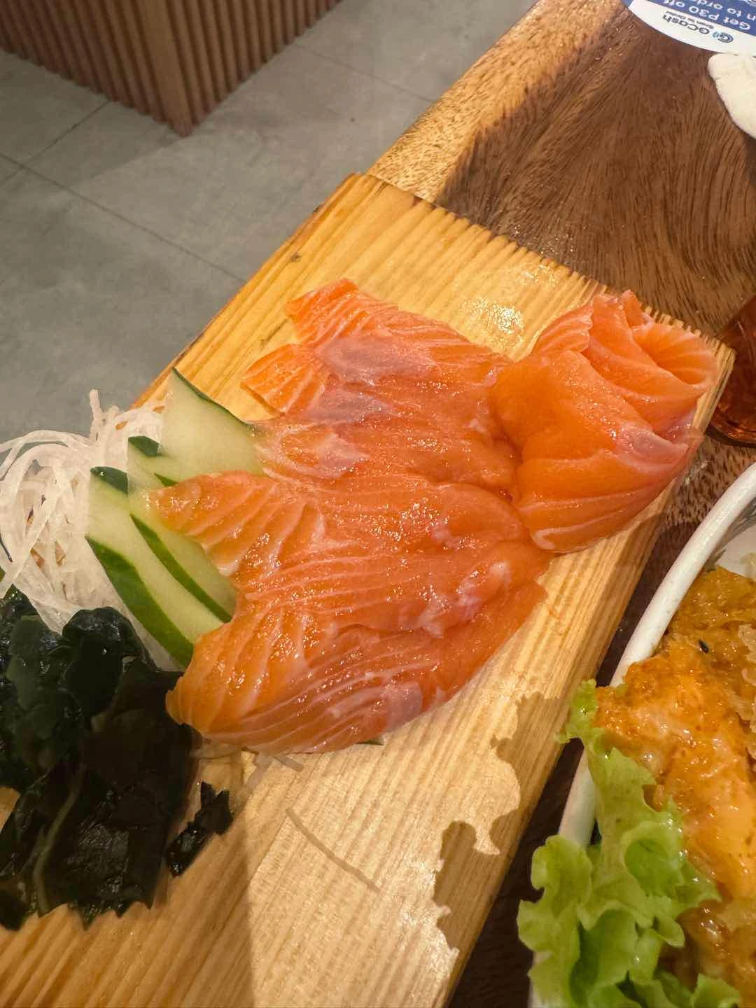 salmon sashimi