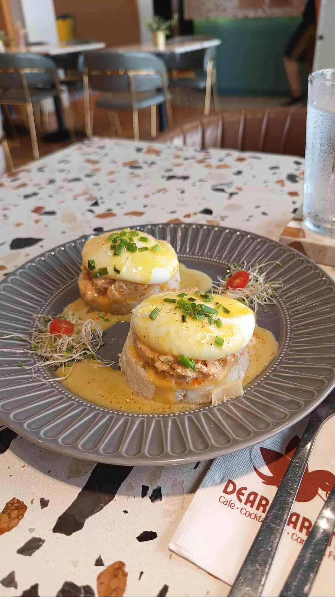 Salmon Rillette Eggs Benedict