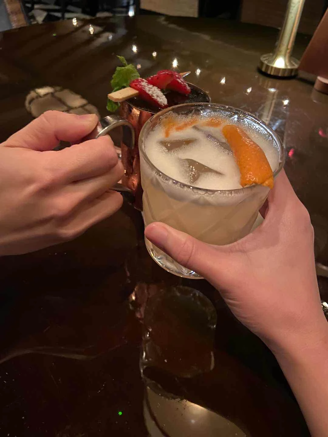 Thyme for Mule, Whiskey “Bull” Sour