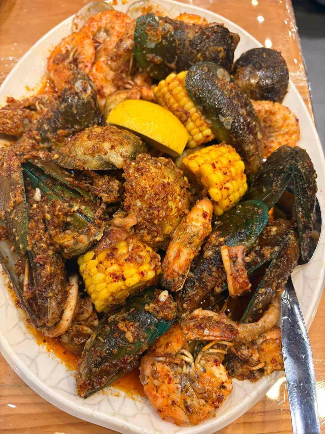 Shrimp and Mussels Platter of Crabs N Crack Parqal