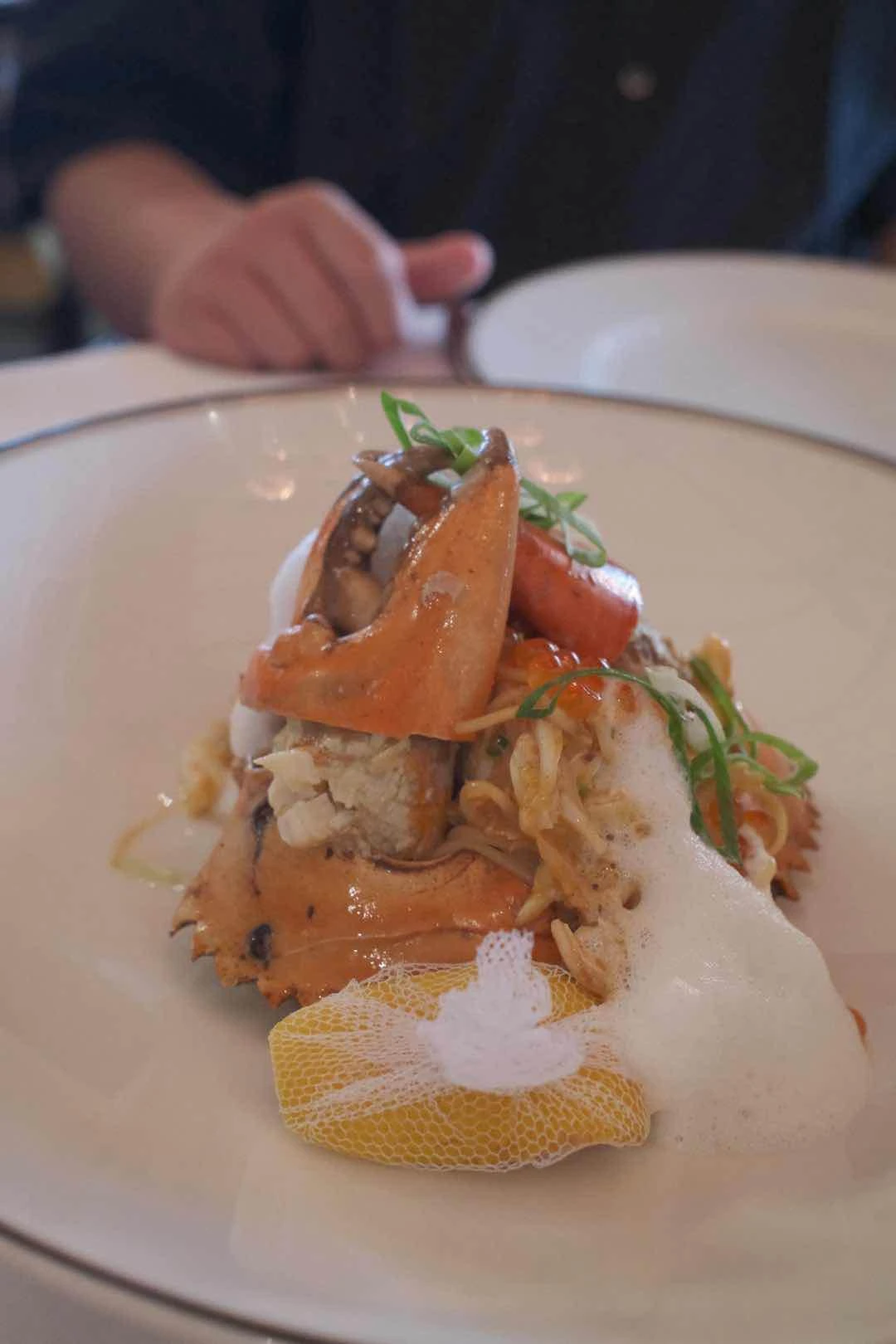 crab pasta of Antonio's Restaurant