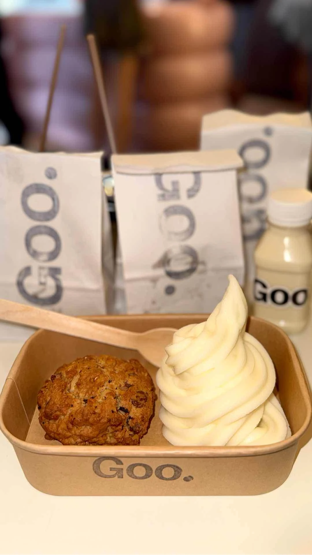 cookie & soft serve combo