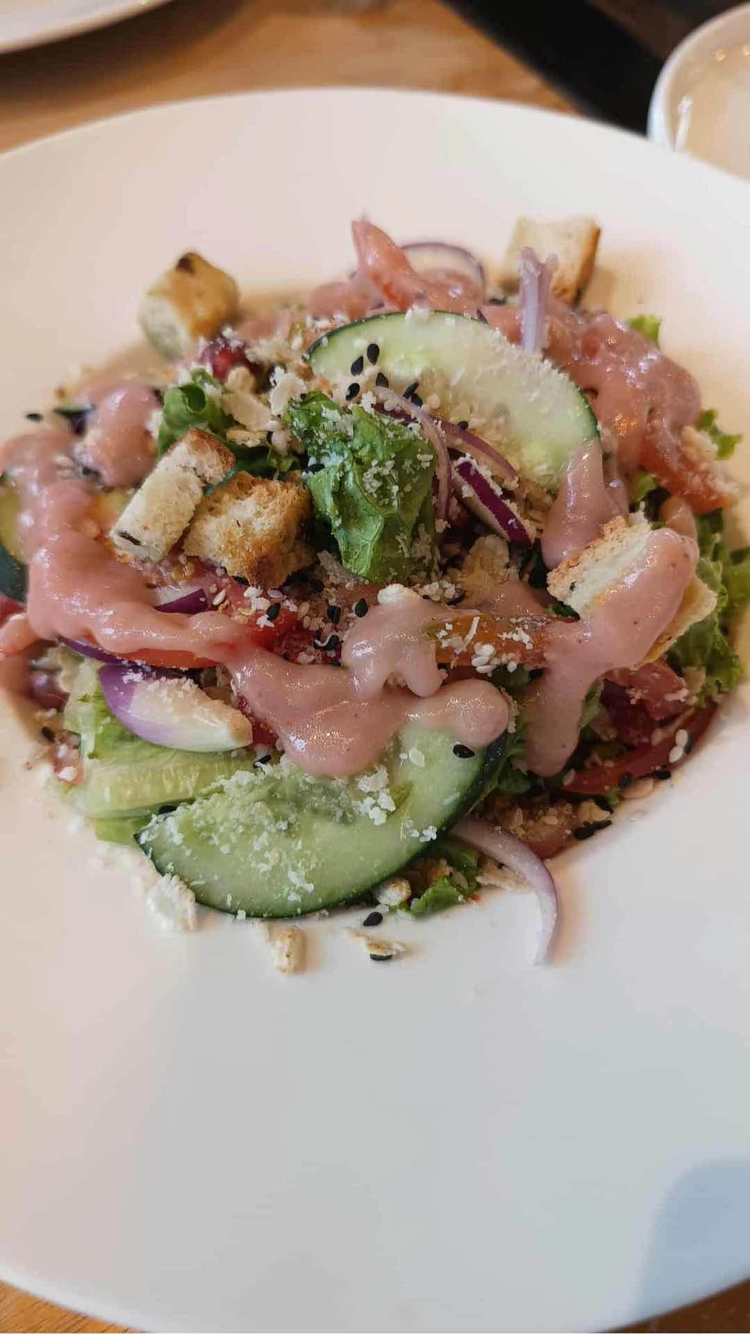 Salad with Raspberry Dressing
