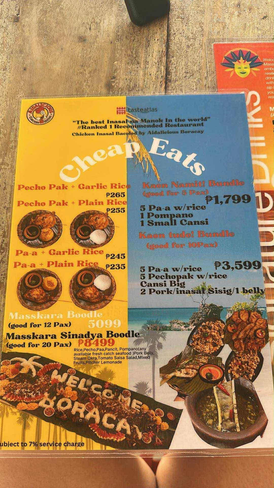 Menu fyr