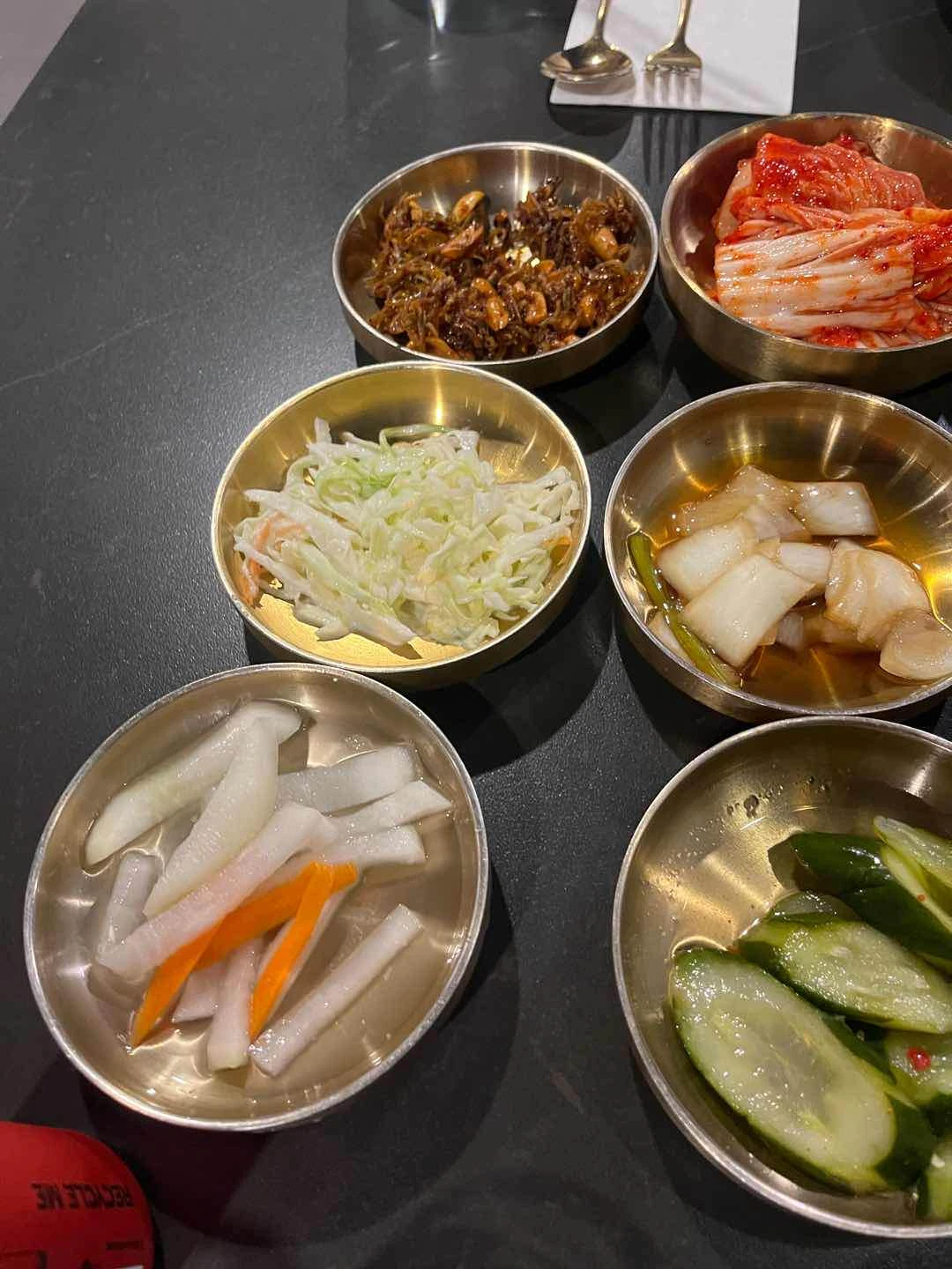 Sides with soft egg not in the pic of Giwon Korean Steakhouse