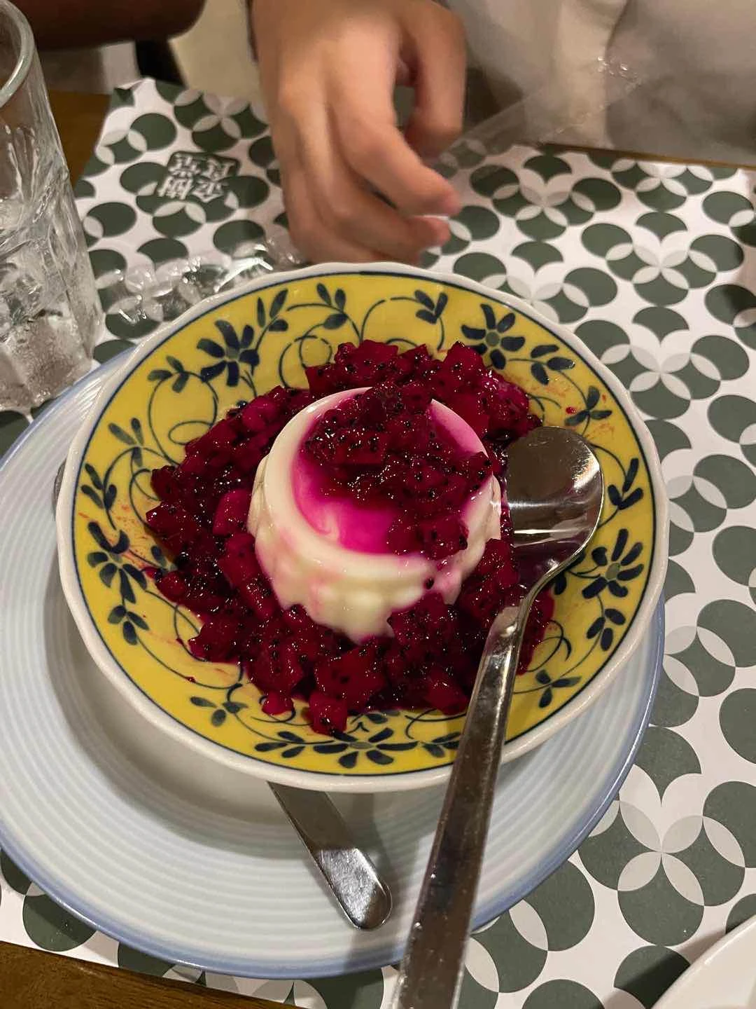 the love of my life in the shape of dragon fruit pudding.
