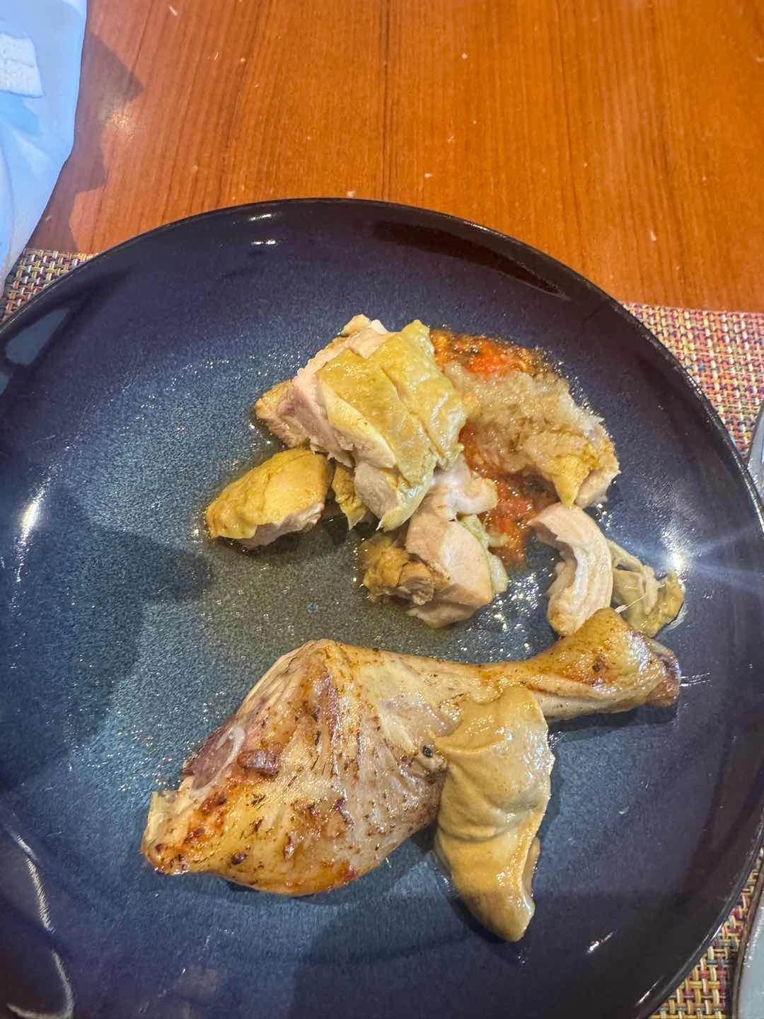Hainanese chicken, grilled chicken