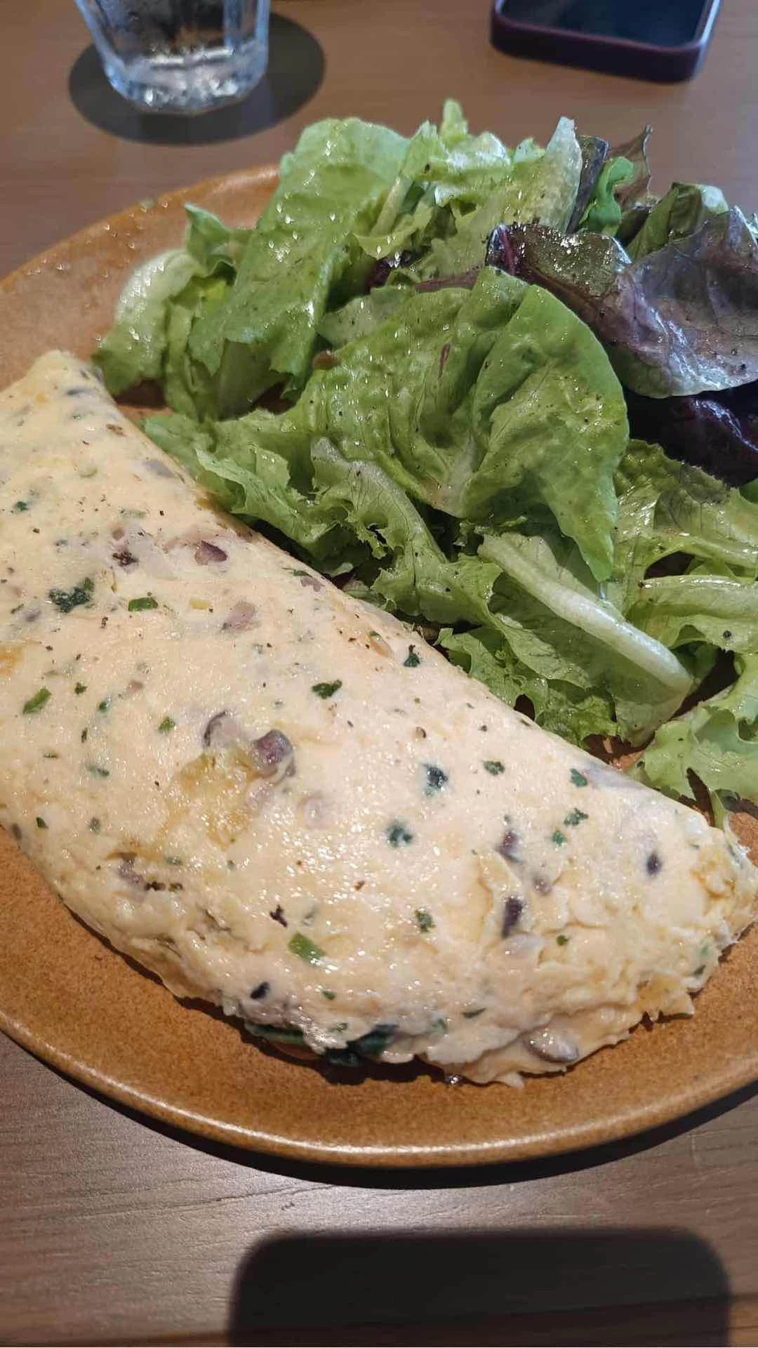 Kangkong & Kesong Puti Omelette