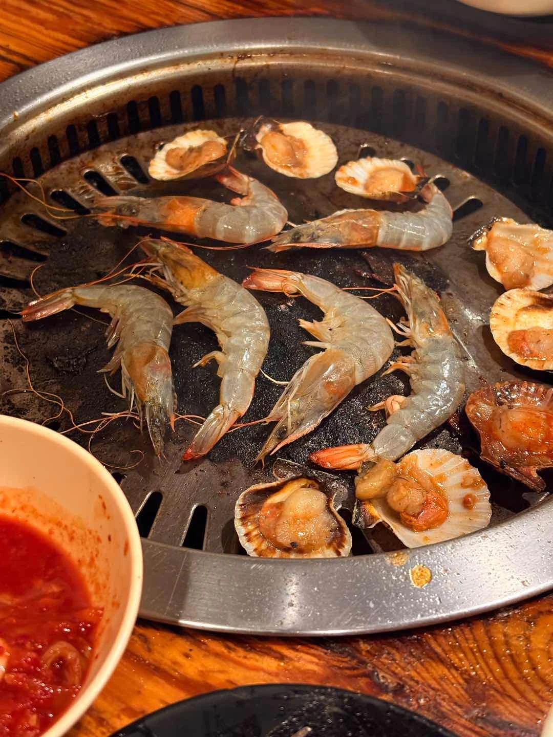 Bit of seafood of Yakikai Unli Grill