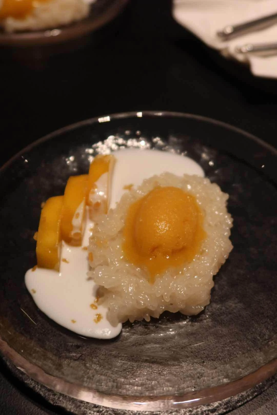Mango stick rice