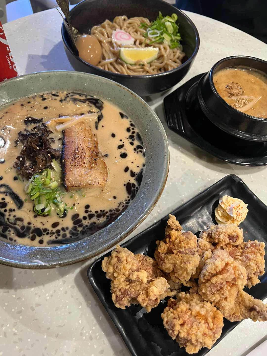 Tsukemen, Ramen, Karaage