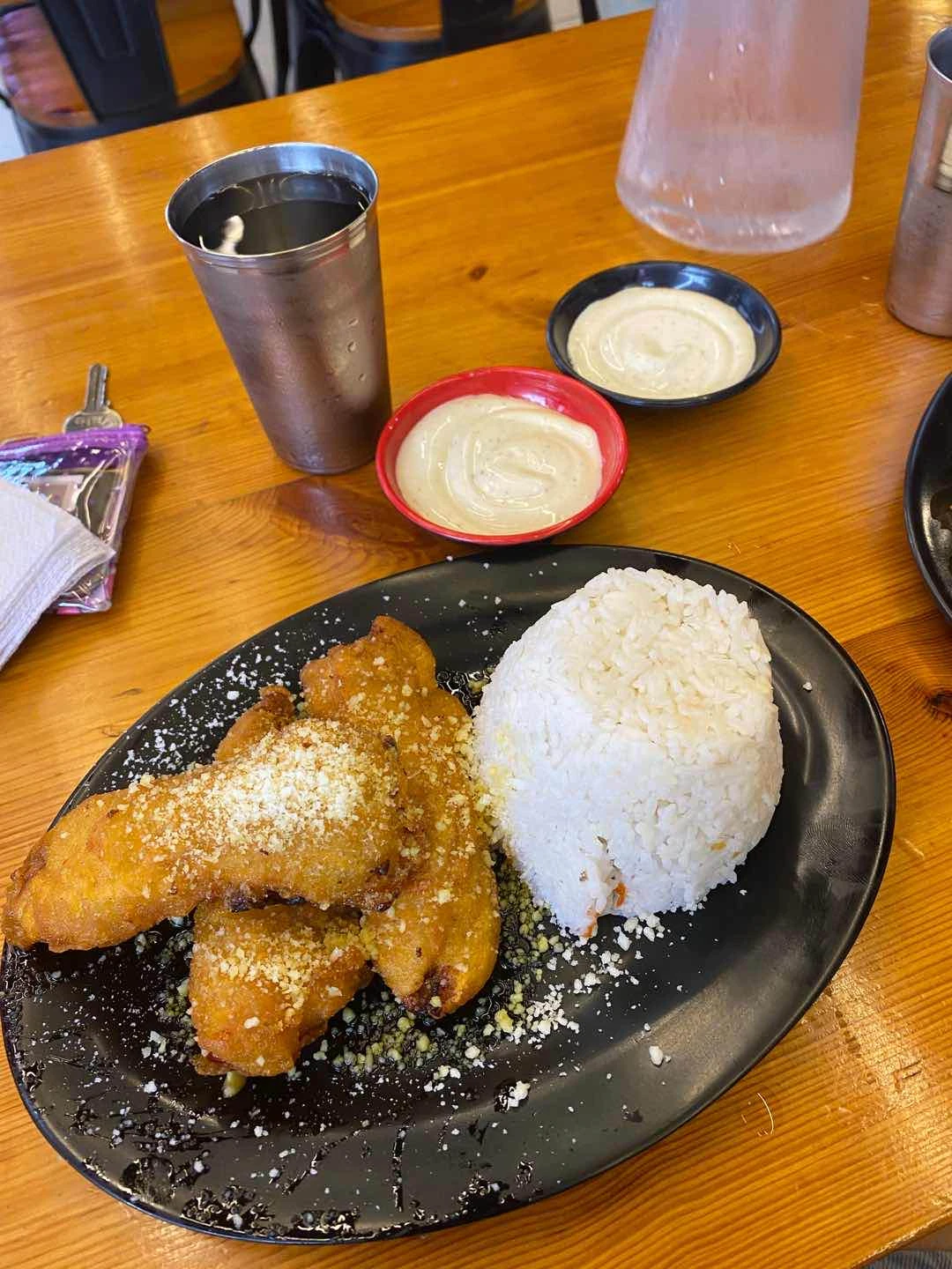 chicken tenders + dip 