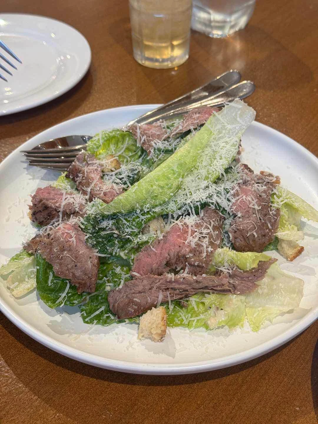 Caesar Salad + Grilled Steak