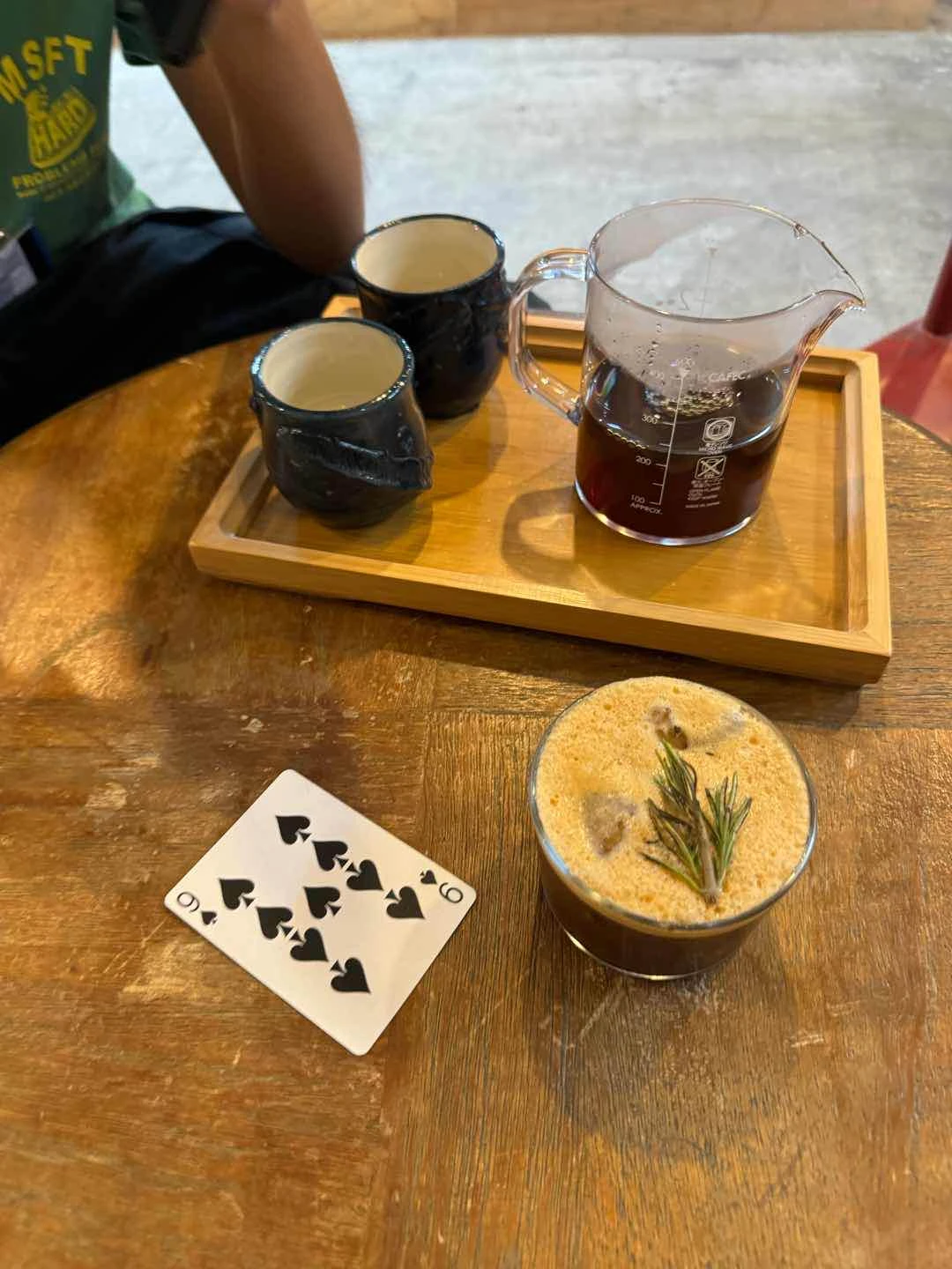 Pour over & honey lemon americano