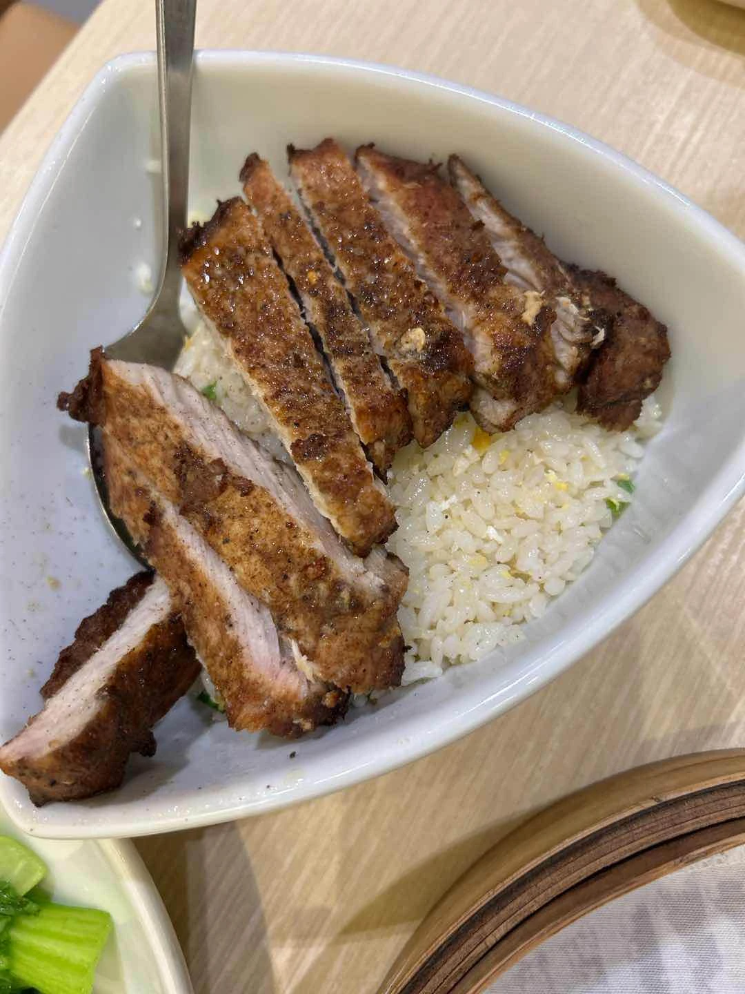 Porkchop with fried rice