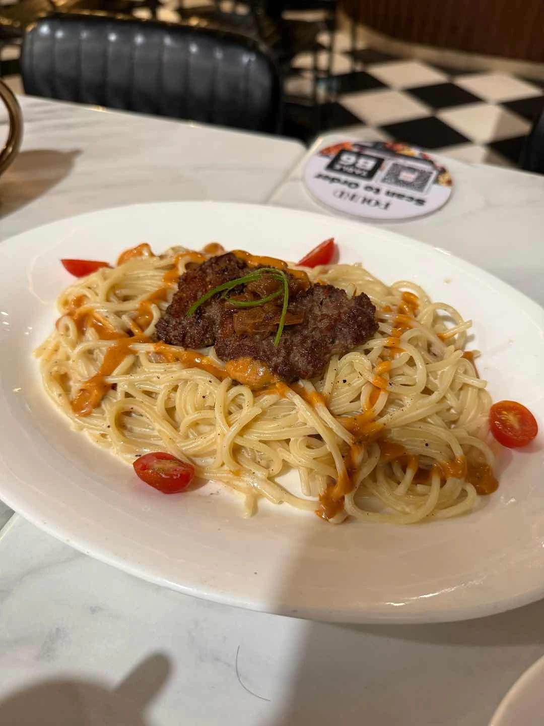 Pound signature pasta