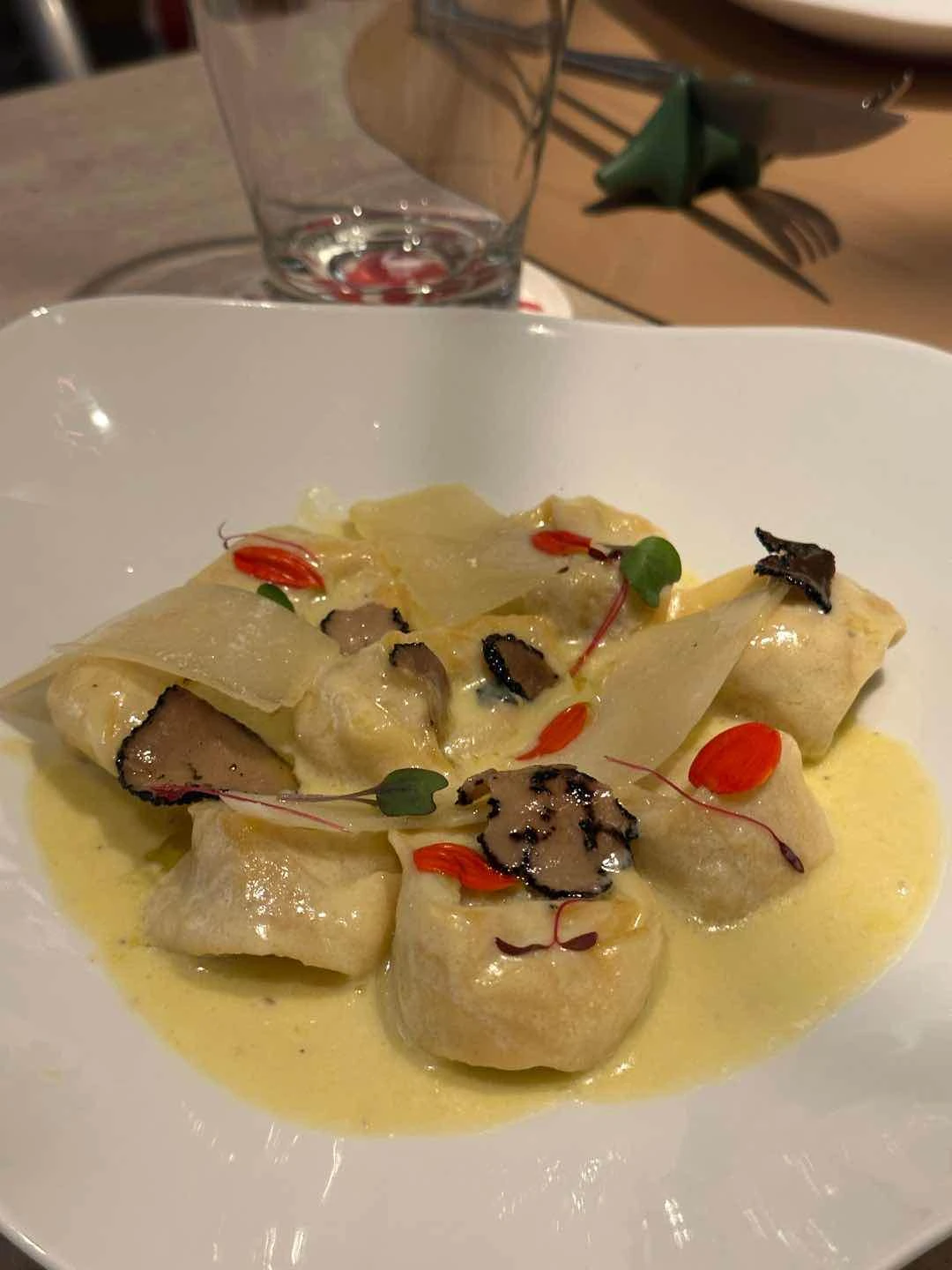 black truffle tortellini