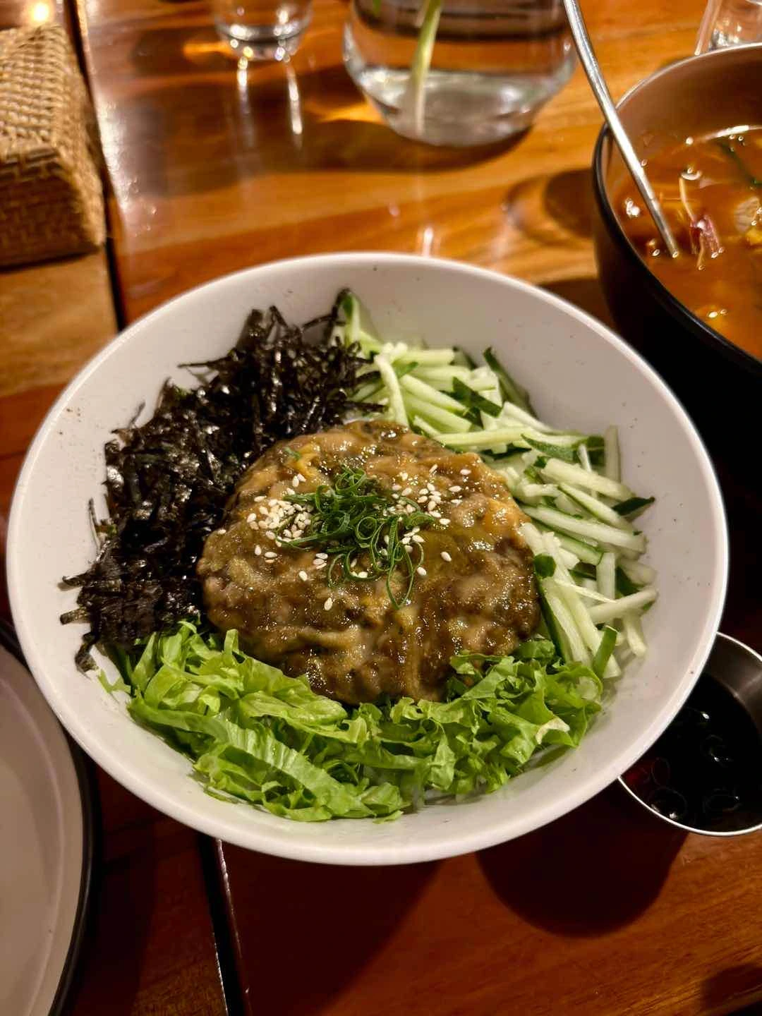 Sea urchin bibimbap