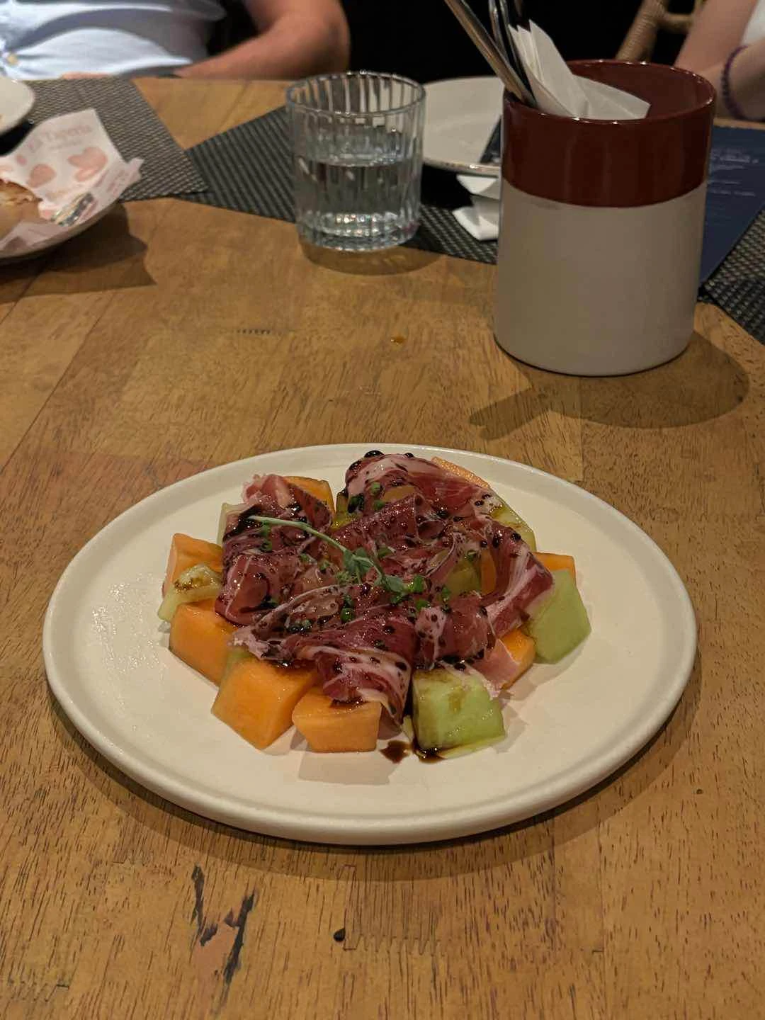 jamon and melon