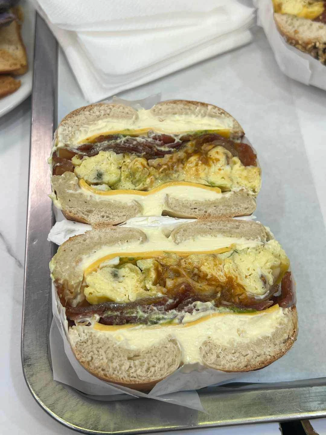 Breakfast Bagel of Booya bagels