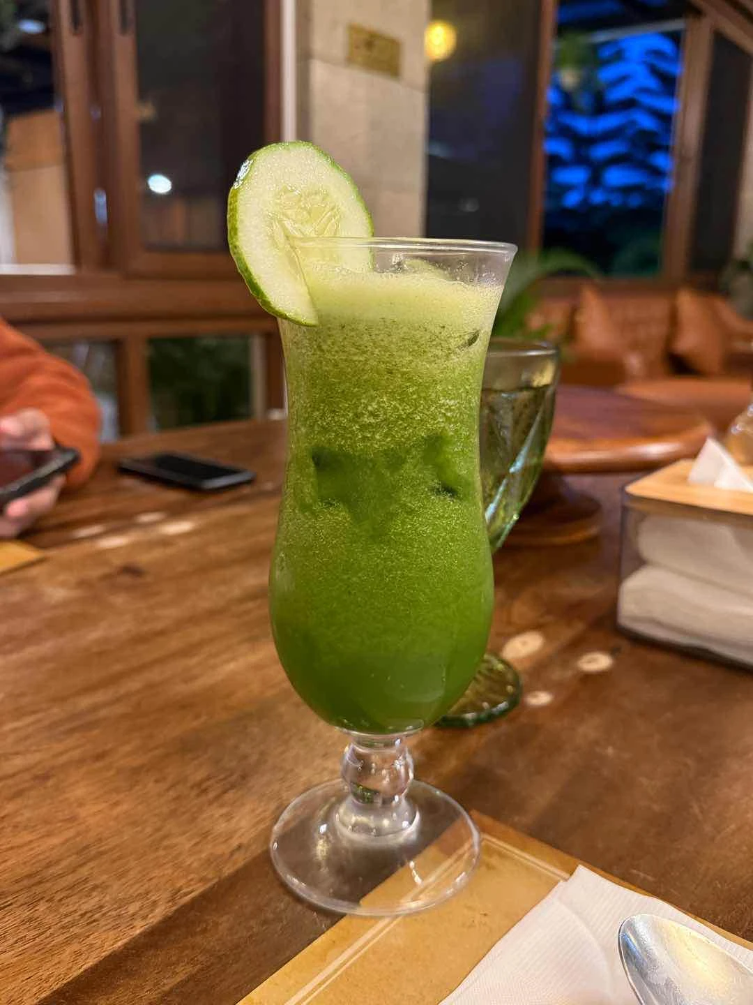 iced cucumber and basil