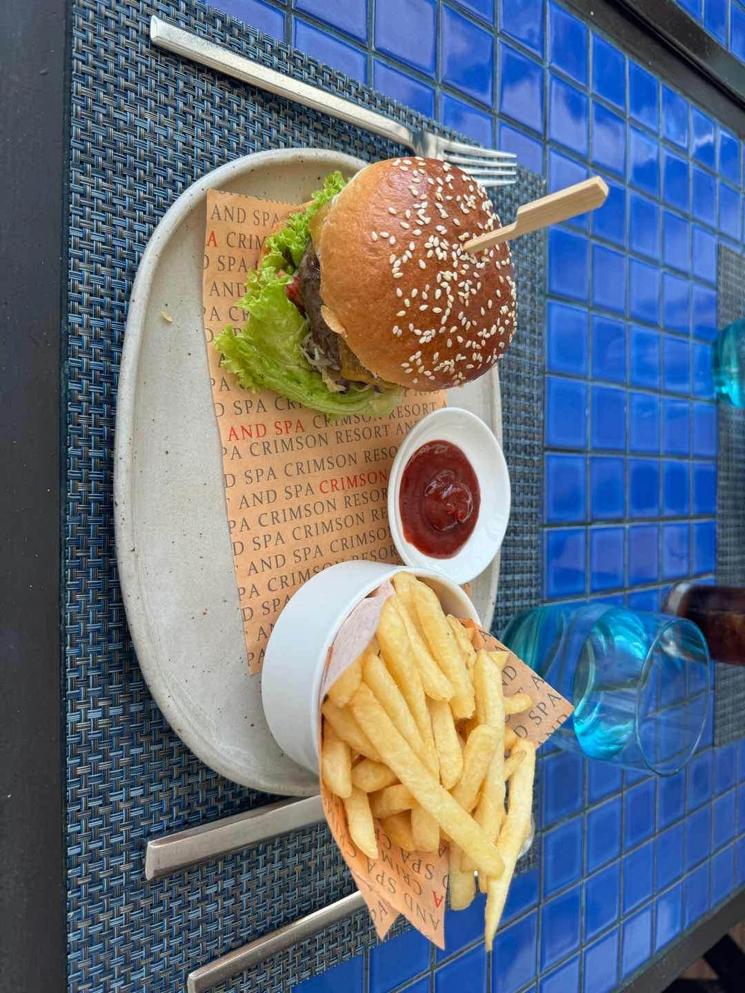 Azure Burger (PHP990.00) of Azure Beach Club Boracay