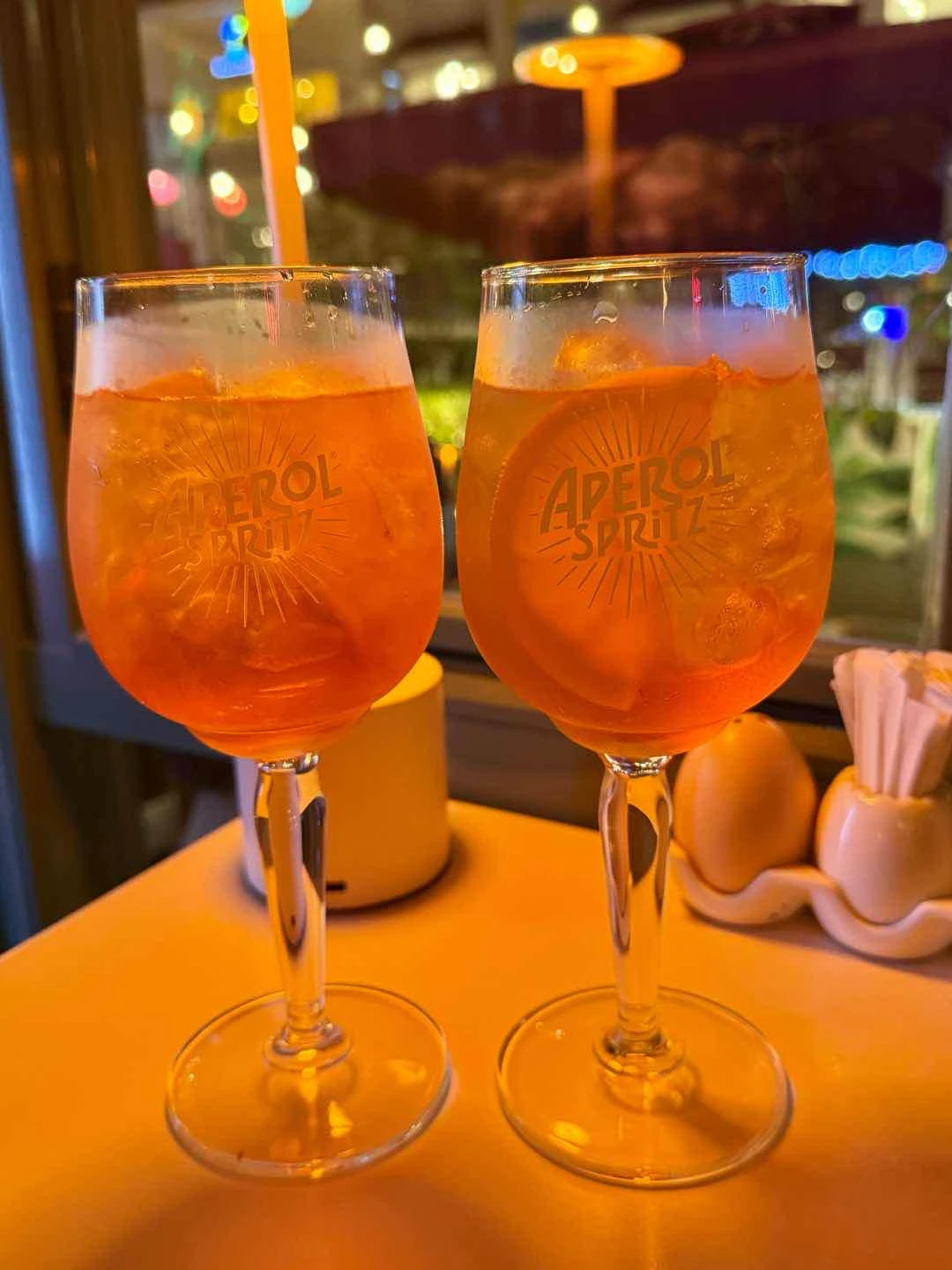 aperol spritz of Al Dente Pasta Bar