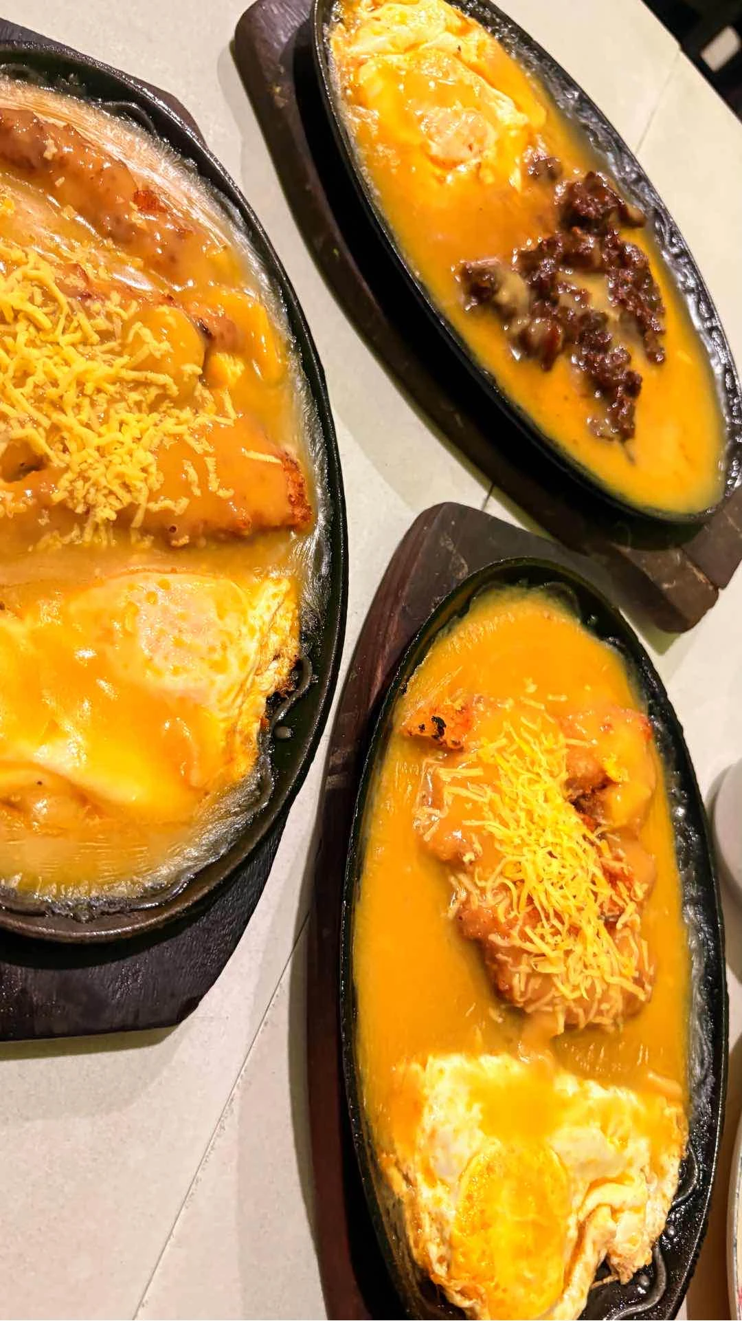 Sizzling Chicken & Cheese and Sizzling Teriyaki