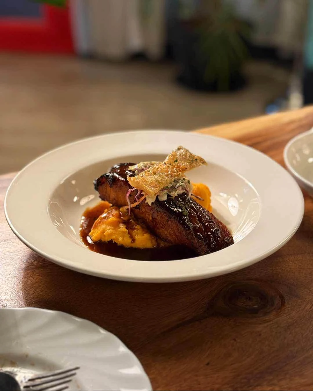 Crispy Norwegian Salmon Teriyaki of Grapevine Restaurant