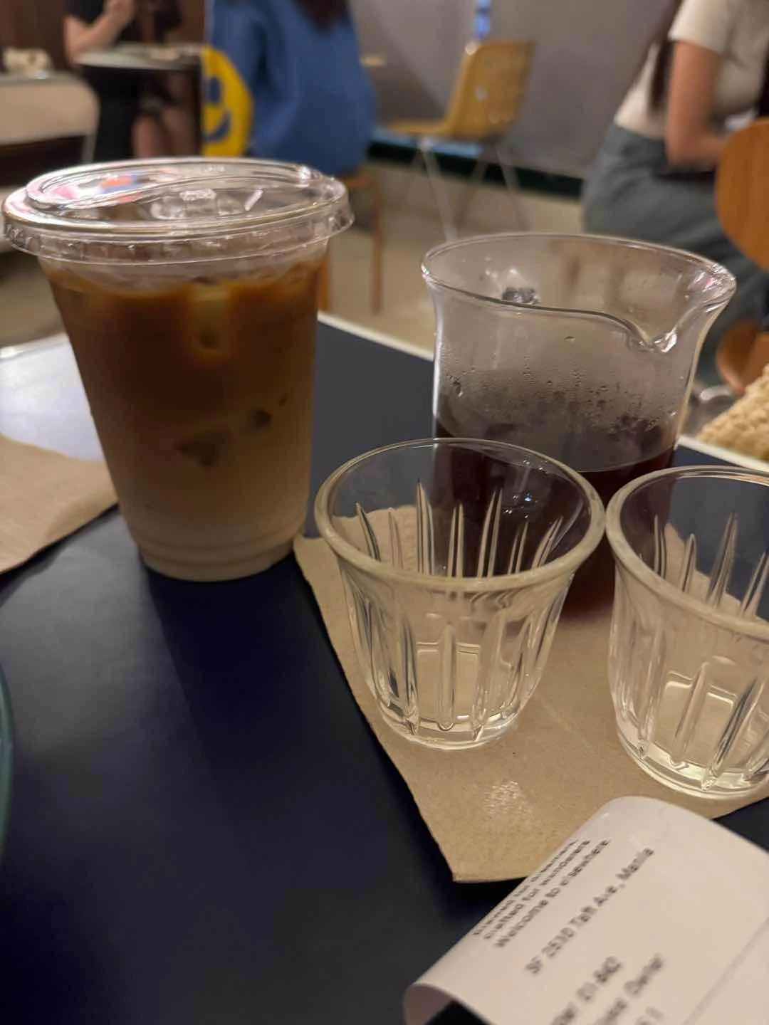 Vanilla Oat Latte and a Pour Over