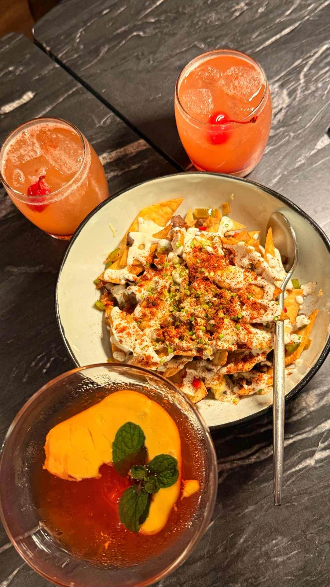 Steak nachos of The Beef Bar