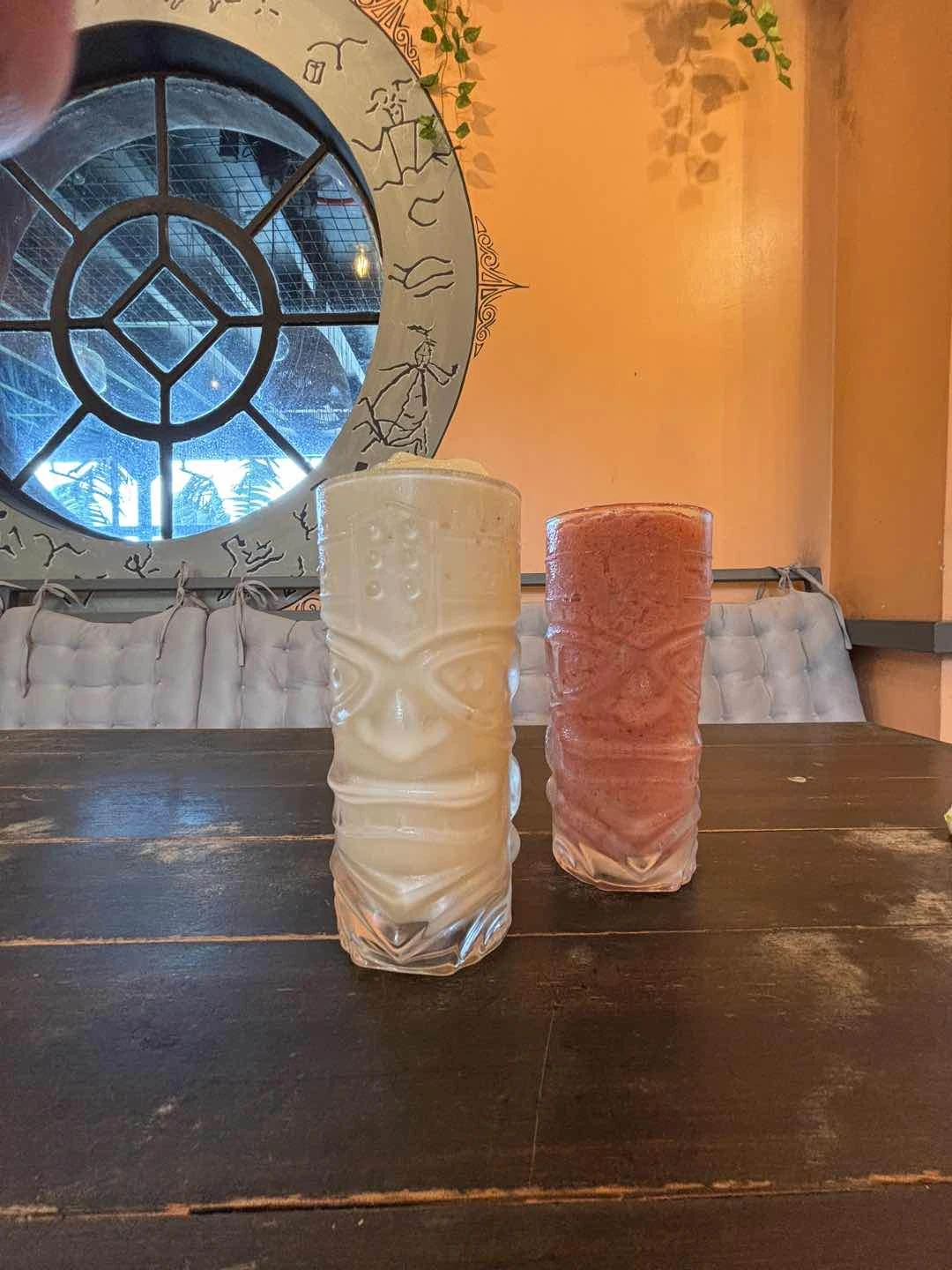 banana and strawberry milkshake