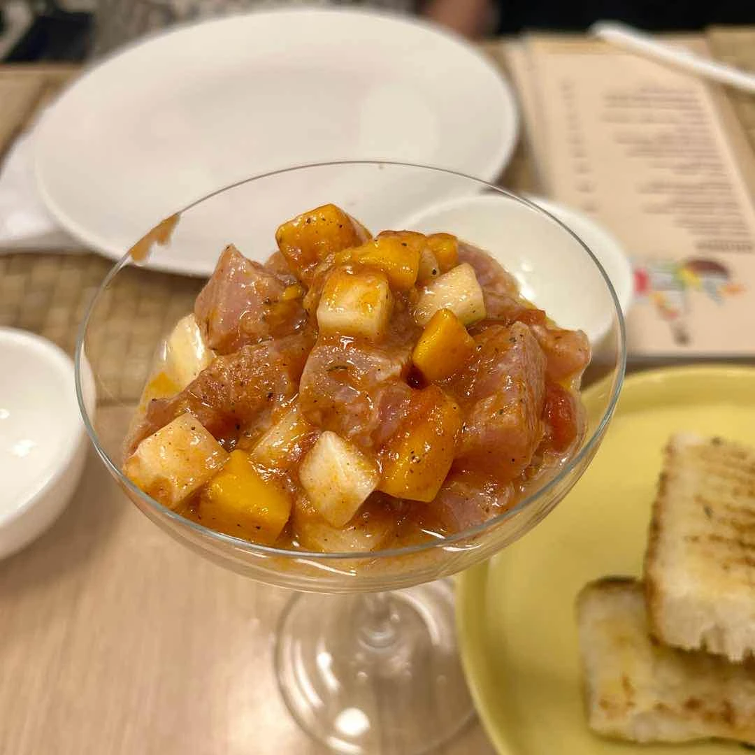 Fish mango ceviche