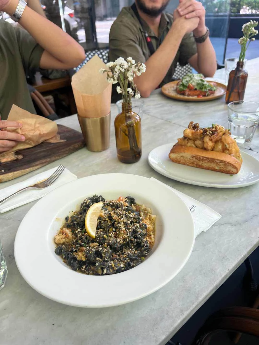 Squid ink pasta