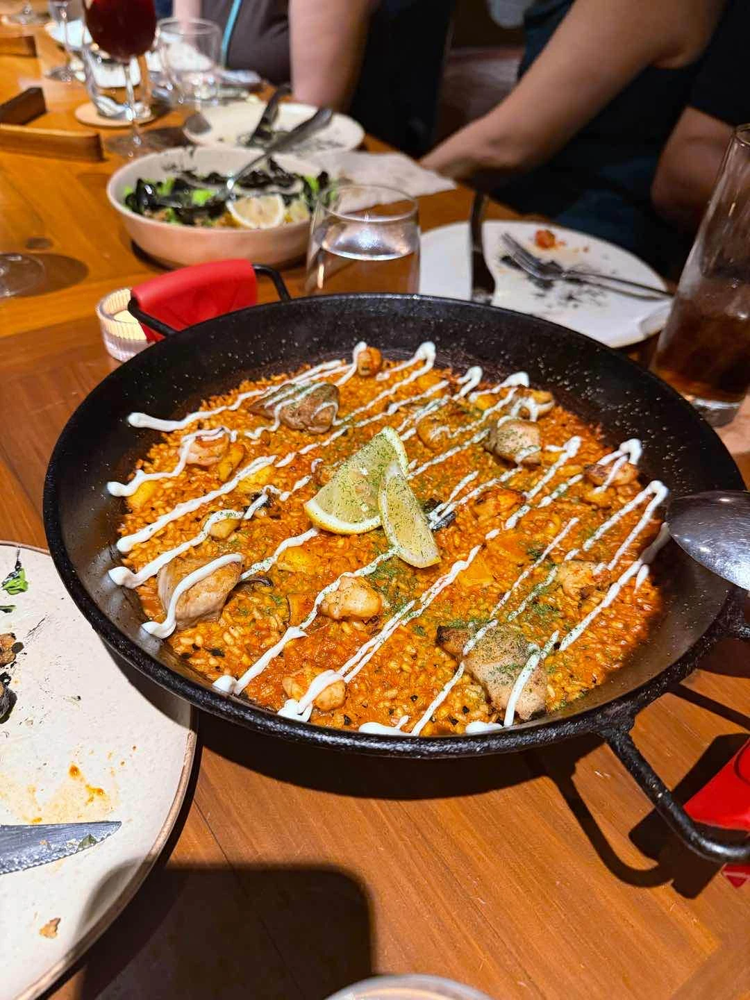 seafood paella… the cuttlefish was delicious oml