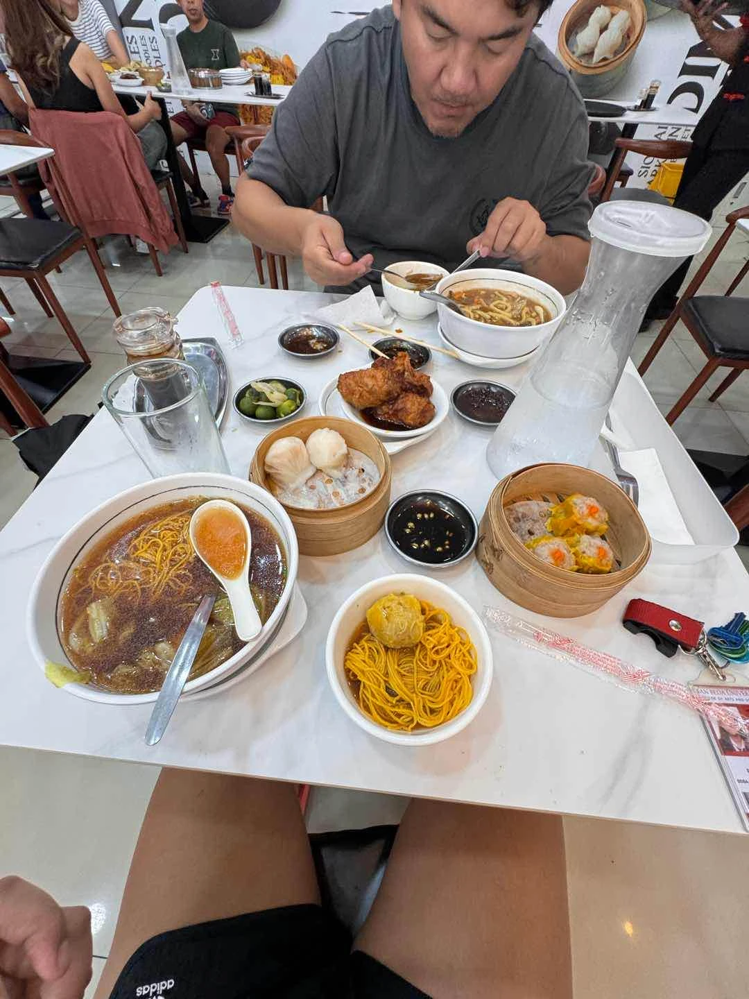 hakaw, lomi, beef wonton noodles, siomai, beancurd roll of Old China Dimsum House