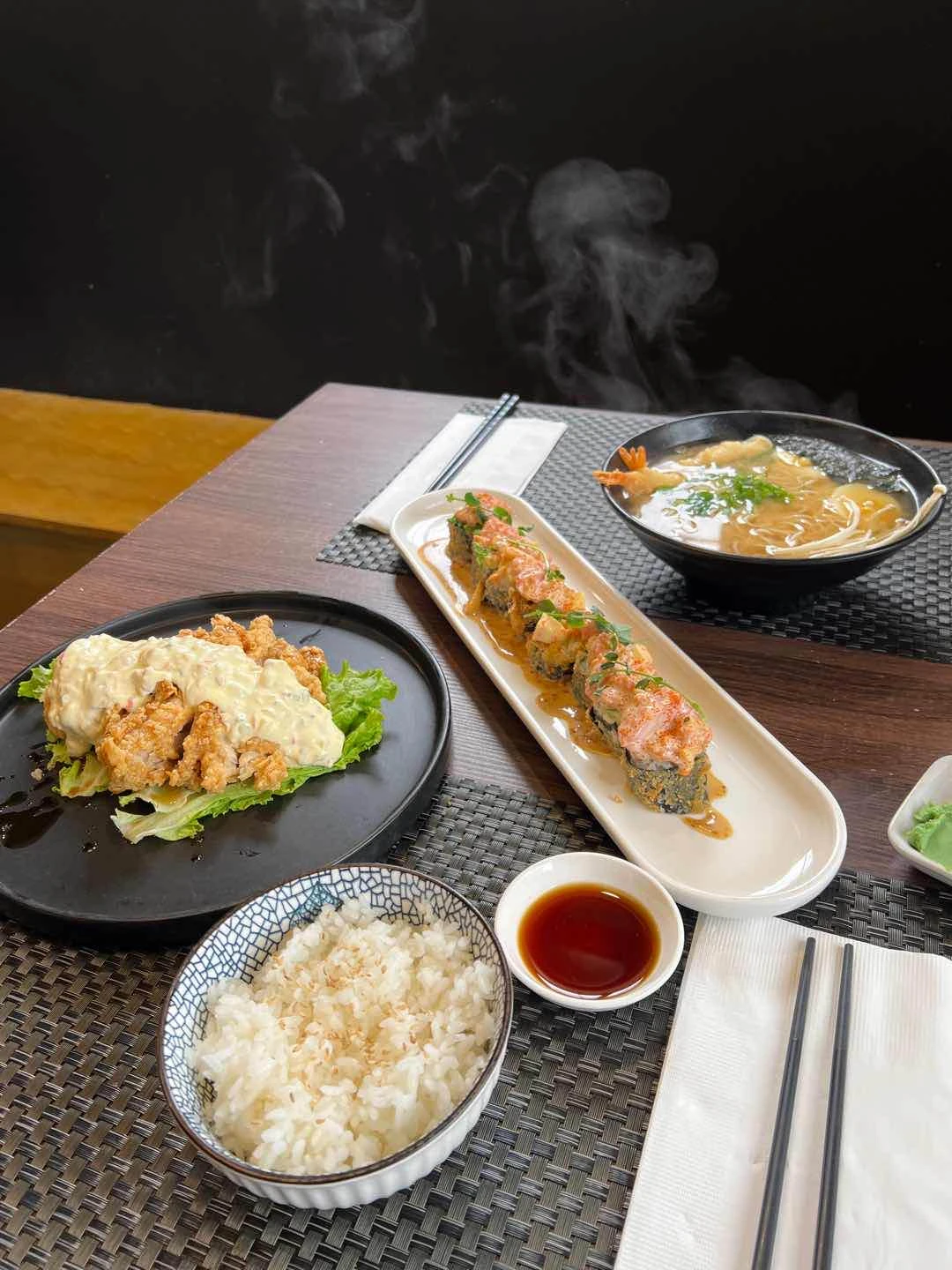 Crazy Volcano Roll + Nanban (?) chicken