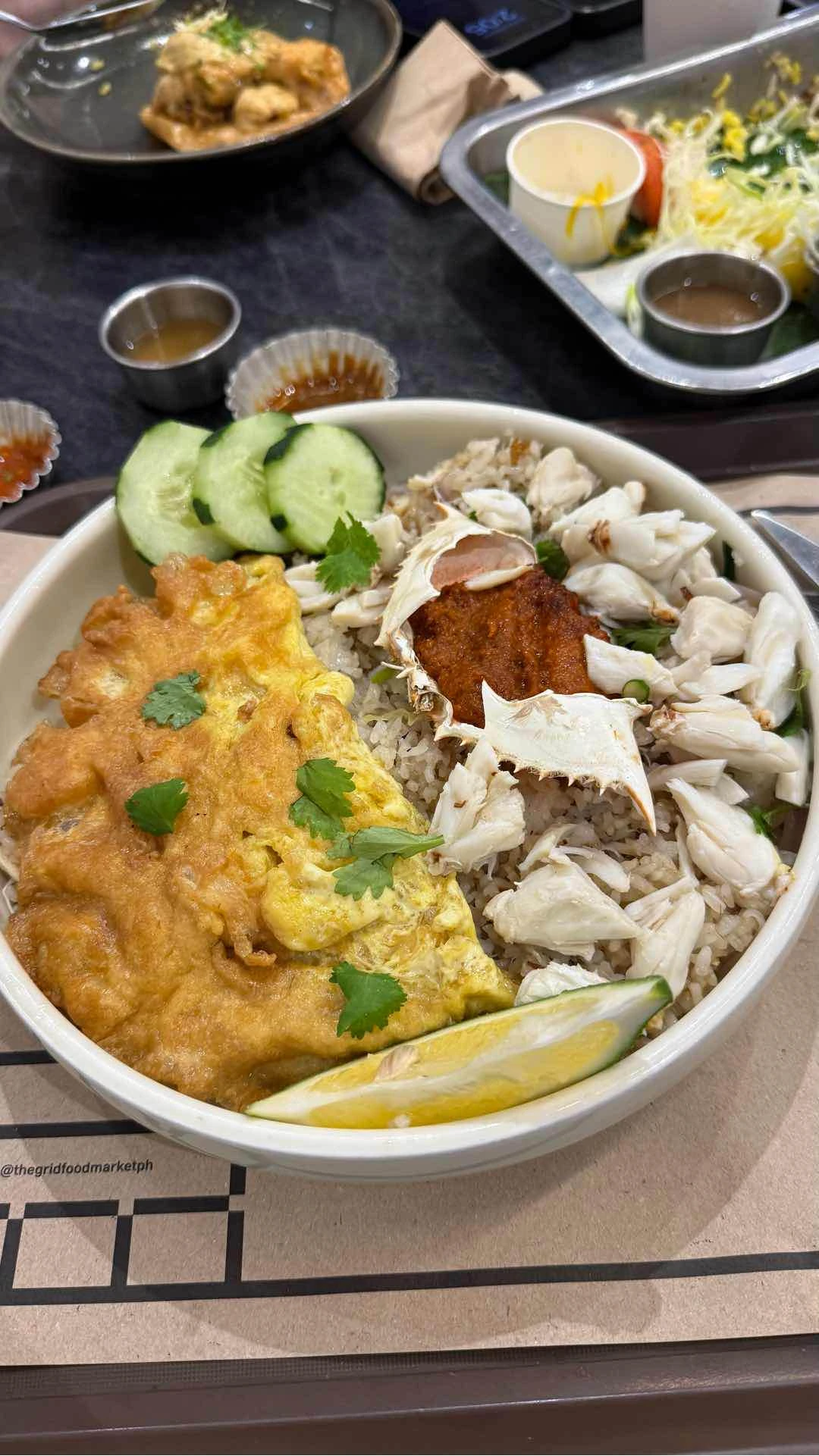 Crab rice