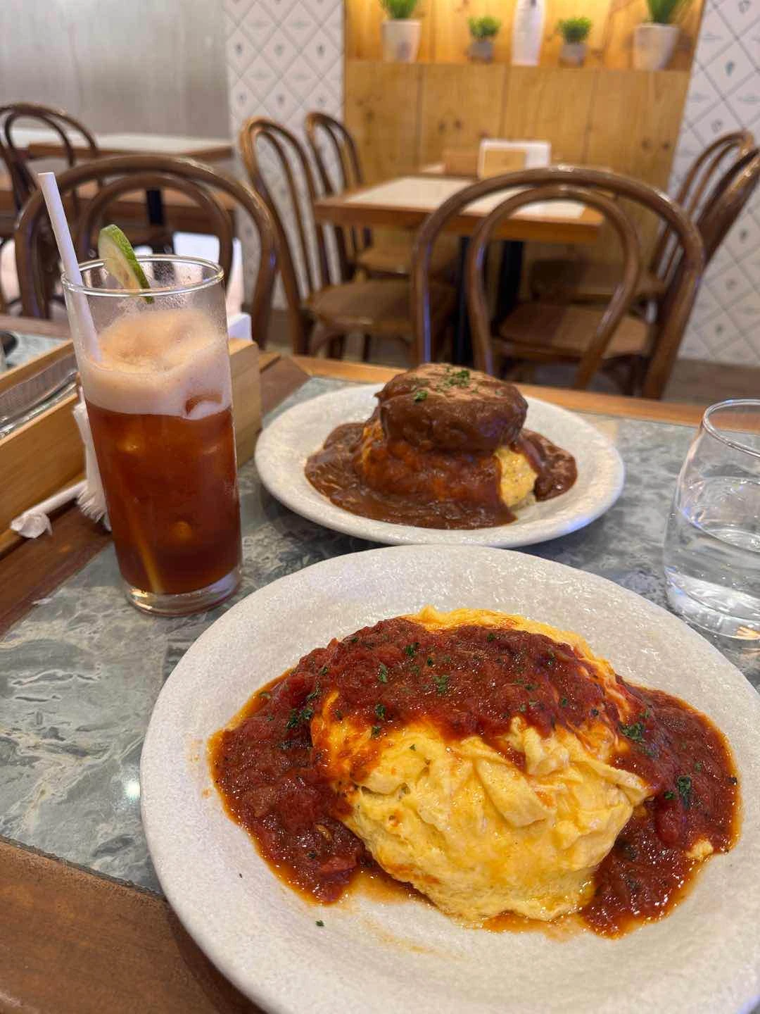 Hamburg Omurice, Tomato Omurice