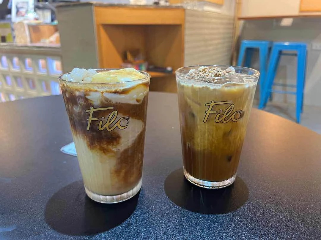 Taho Slush and Biko Latte