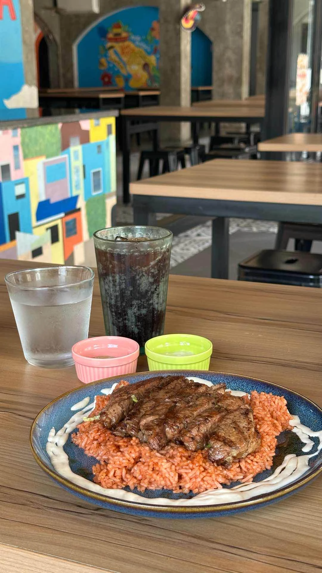 Ribeye steak w dirty rice